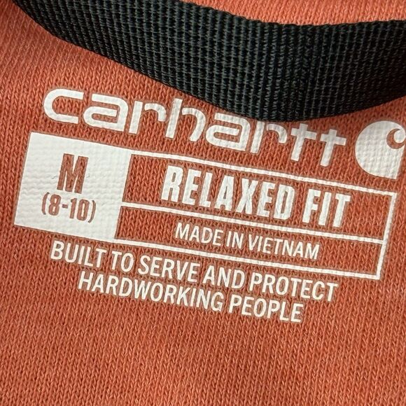 Carhartt Relaxed Fit Midweight Block Logo Sleeve Graphic Sweatshirt Women Medium - Picture 8 of 9